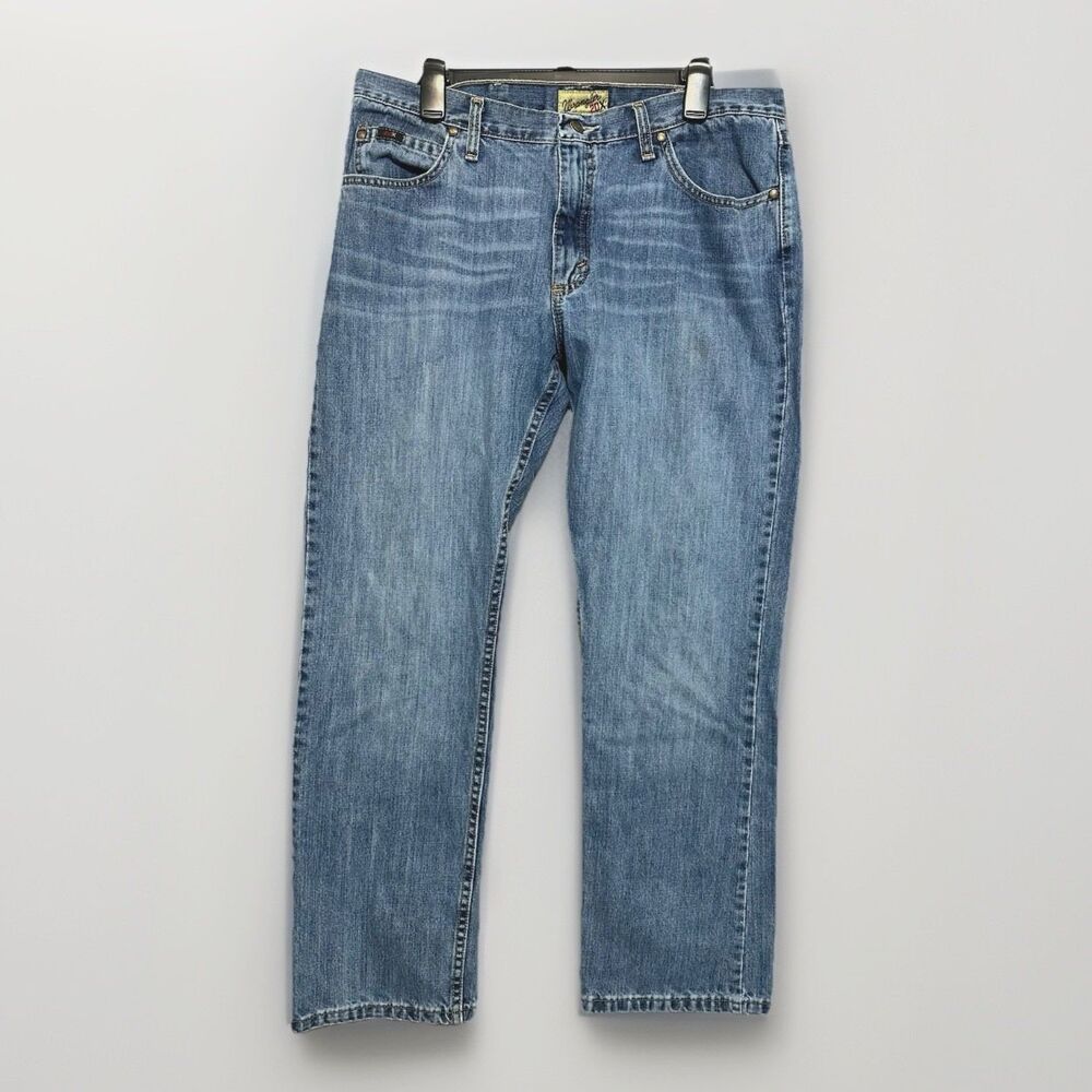 Wrangler 20X Straight Jeans Style 02 Mens  36 x 32 Denim Western Ranchwear Work